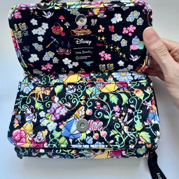 Vera Bradley Disney Classics Swirl, Crossbody purse + Minnie Baublebar necklace - Picture 9 of 16